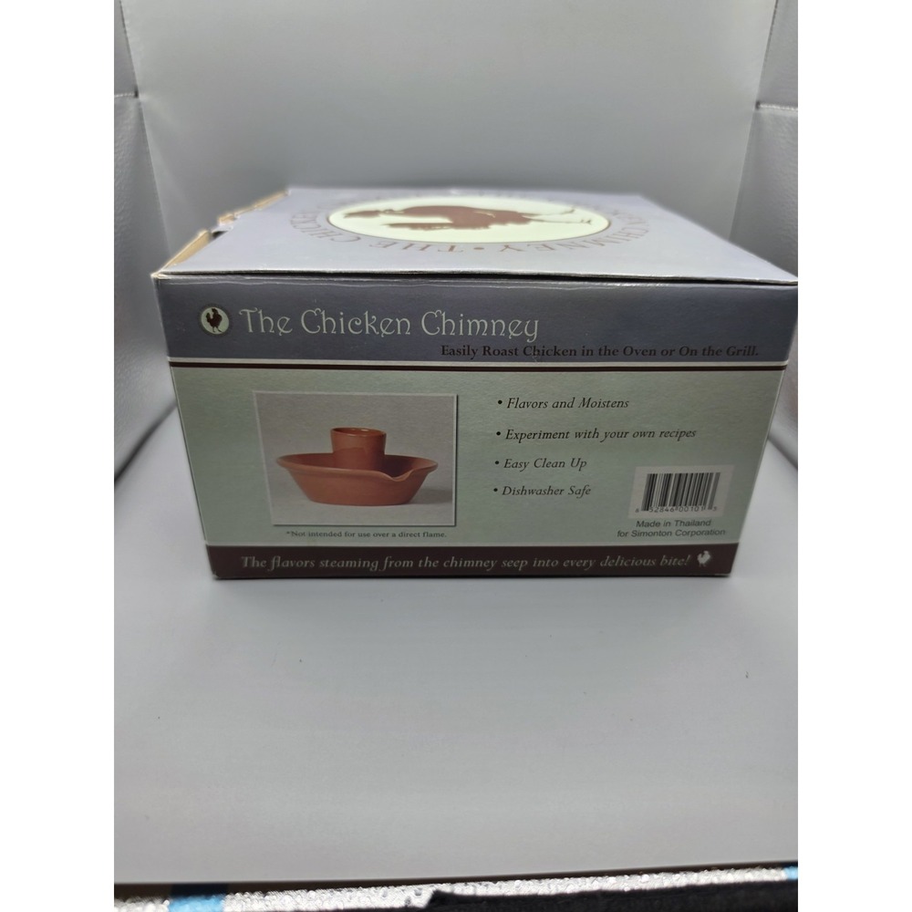 The Chicken Chimney Simonton Ceramic Chicken Roaster Oven Grill Thailand w/ Box - Picture 14 of 16